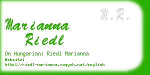 marianna riedl business card